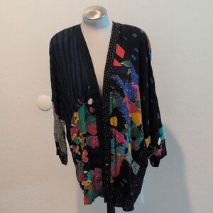 Carole Little Multicolor Floral Cardigan